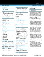 Preview for 2 page of Sony VGC-JS130J/S Specifications