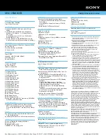 Preview for 2 page of Sony VGC-JS160J/B Specifications