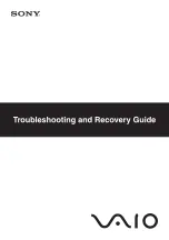 Предварительный просмотр 1 страницы Sony VGC-LM1E Troubleshooting And Recovery Manual