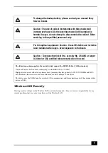 Предварительный просмотр 5 страницы Sony VGC-LT30 Series Safety Information Manual