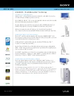 Предварительный просмотр 1 страницы Sony VGC-LV180J - Vaio All-in-one Desktop Computer User Manual