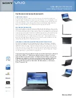 Preview for 1 page of Sony VGN-AR170 Specifications