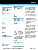 Preview for 2 page of Sony VGN-AW190NAB Specifications