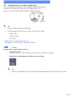 Предварительный просмотр 135 страницы Sony VGN-BX563B - VAIO - Pentium M 1.73 GHz User Manual