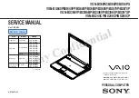 Preview for 1 page of Sony VGN-BX640P Service Manual