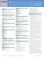 Preview for 2 page of Sony VGN-BX675P - VAIO - Core 2 Duo GHz Specifications