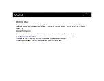 Предварительный просмотр 6 страницы Sony VGN-FE550G - VAIO - Core Duo 1.66 GHz User Manual