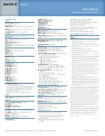 Preview for 2 page of Sony VGN-FE660G Specifications