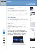 Preview for 1 page of Sony VGN-FE790G/N Specifications