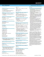 Preview for 2 page of Sony VGN-FW240J Specifications