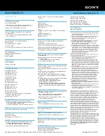 Preview for 2 page of Sony VGN-FW270J Specifications