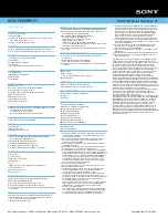 Preview for 2 page of Sony VGN-FW398Y Specifications