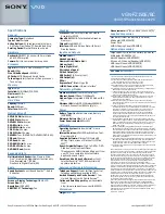 Preview for 2 page of Sony VGN-FZ150E Specifications