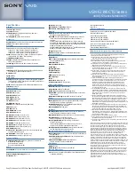 Preview for 2 page of Sony VGN-FZ190E Specifications