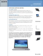 Preview for 1 page of Sony VGN-N130G Specifications