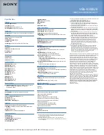 Preview for 2 page of Sony VGN-N130G Specifications