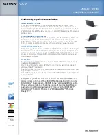 Preview for 1 page of Sony VGN-N130P Specifications