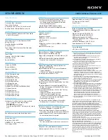 Preview for 2 page of Sony VGN-NR485E Specifications