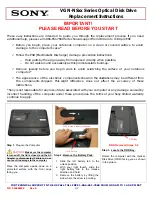 Preview for 1 page of Sony VGN-NS Series Replacement Instructions