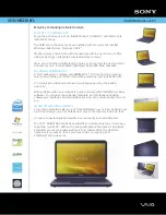 Preview for 1 page of Sony VGN-NS230E - VAIO NS Series Specifications