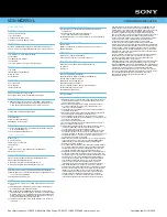 Preview for 2 page of Sony VGN-NS255J - VAIO NS Series Specifications