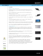 Preview for 1 page of Sony VGN-P688E - VAIO P Series Quick Start Manual