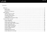 Preview for 2 page of Sony VGN-SR130N User Manual