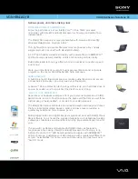 Sony VGN-SR410J - VAIO - Core 2 Duo 2.1 GHz Specifications preview