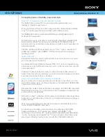 Preview for 1 page of Sony VGN-SZ750N - VAIO SZ Series Specifications