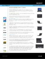 Preview for 1 page of Sony VGN-TT180N - VAIO TT Series Specifications