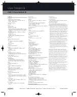 Preview for 2 page of Sony VGN-TX630P Specifications