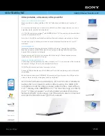 Preview for 1 page of Sony VGN-TZ185N/WC Specifications