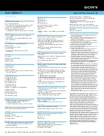 Preview for 2 page of Sony VGN-TZ350N/P Specifications