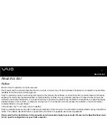 Sony VGN-U750P VAIO Read This First Manual preview