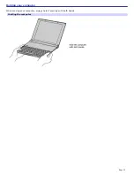 Preview for 13 page of Sony VGN-X505ZP VAIO User Manual