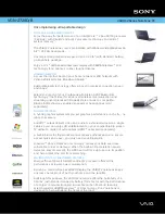 Preview for 1 page of Sony VGN Z720D - VAIO Z Series Specifications