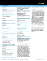 Preview for 2 page of Sony VGN-Z750D - VAIO - Core 2 Duo 2.66 GHz Specifications