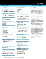 Preview for 2 page of Sony VGNFW140D Specifications