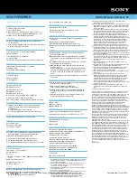 Preview for 2 page of Sony VGNFW590FWB Specifications