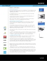 Preview for 1 page of Sony VGNFW590GIB Specifications