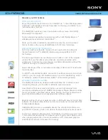 Preview for 1 page of Sony VGNFW590GKB Specifications