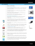 Preview for 1 page of Sony VGNFW590GTB Specifications