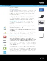 Sony VGNFW599GBB Specifications preview