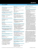 Preview for 2 page of Sony VGNZ790DIB - VAIO Z Series Specifications