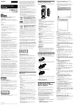 Preview for 1 page of Sony VGP-BMS80 Operating Instructions