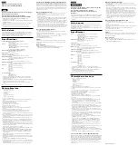 Preview for 2 page of Sony VGP-PRS35 Operating Instructions