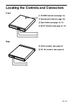 Preview for 11 page of Sony VGP-UDRW1 - VAIO - DVD±RW Operating Instructions Manual