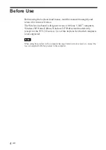 Preview for 42 page of Sony VGP-WKB1 - VAIO Wireless Keyboard Operating Instructions Manual