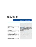 Preview for 9 page of Sony VGP-XL1B - Vaio Digital Living System Media Changer User Manual