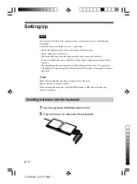 Предварительный просмотр 8 страницы Sony VGPWKB5 - VAIO Wireless Keyboard Operating Instructions Manual